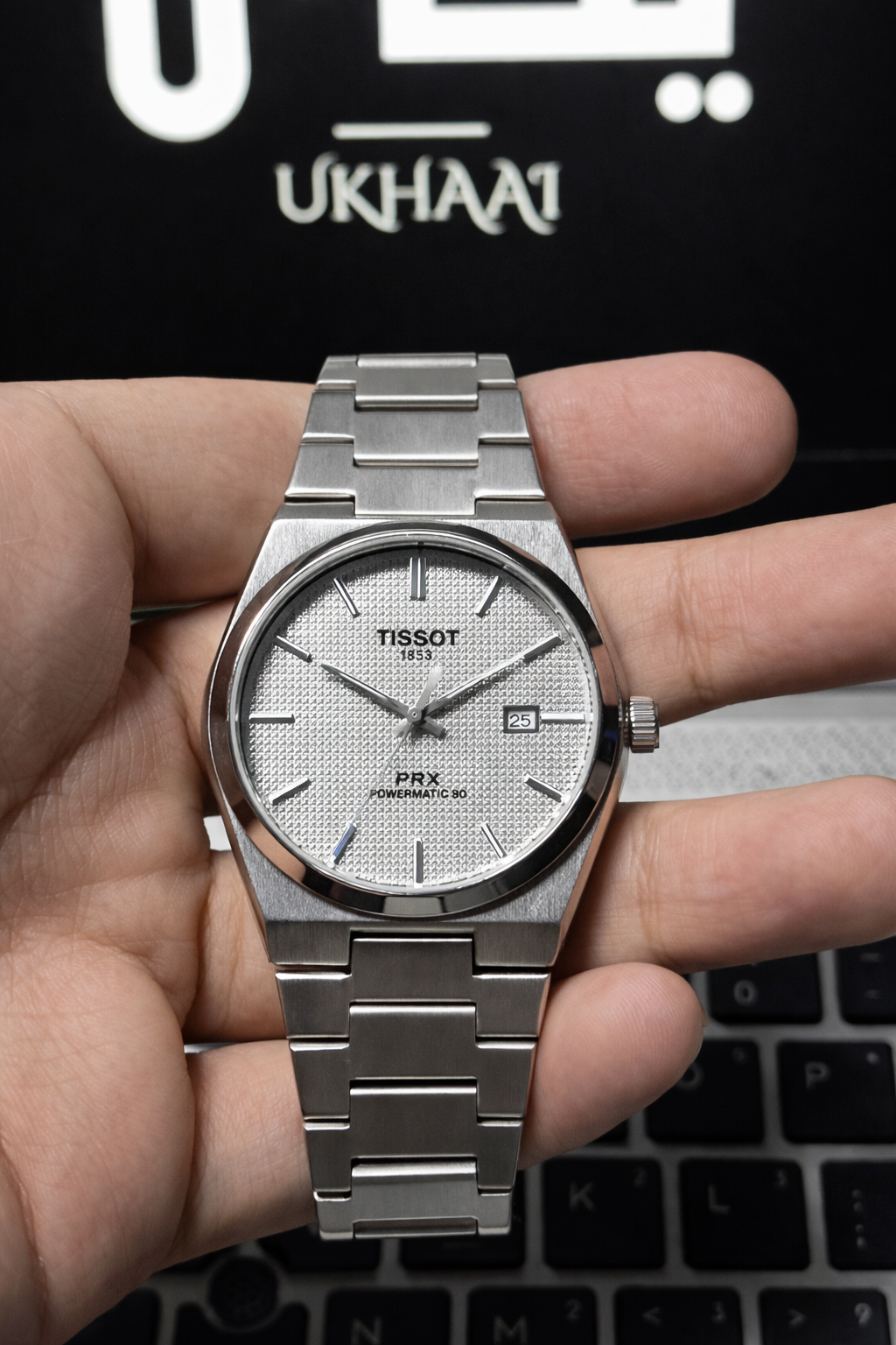 Tissot PRX Butterfly Lock Luxury Watch (White Dial).