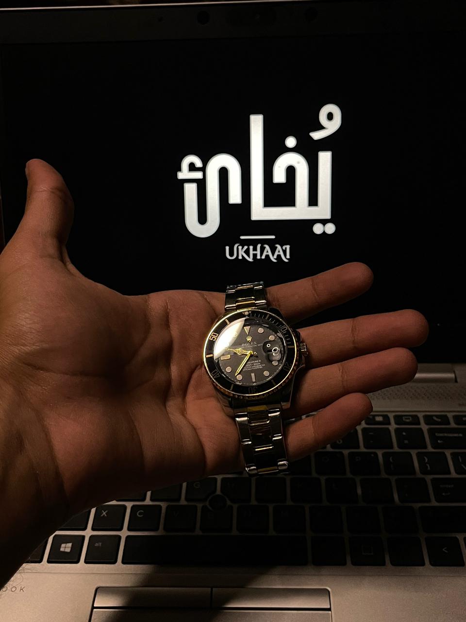 Rolex Rotaiting Dial (Golden Edition) Master Lock Stainless Steel.