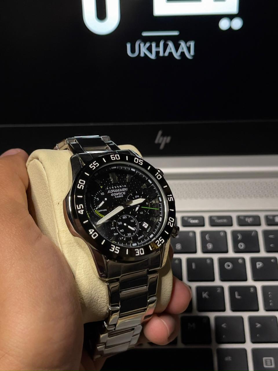 Alphatauri Edifice Casio (Chronograph) Working Stainless Steel Water Resistant