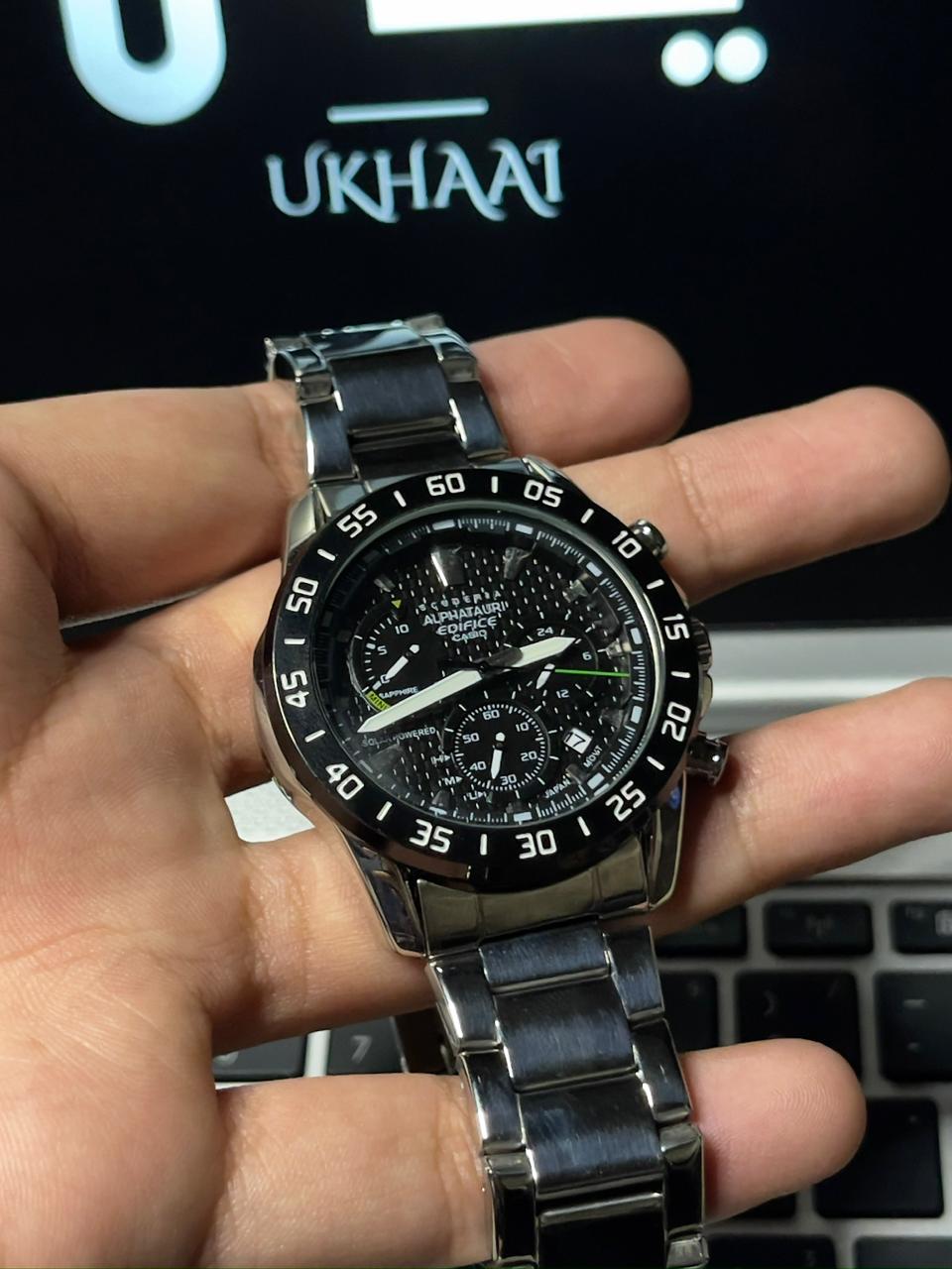 Alphatauri Edifice Casio (Chronograph) Working Stainless Steel Water Resistant