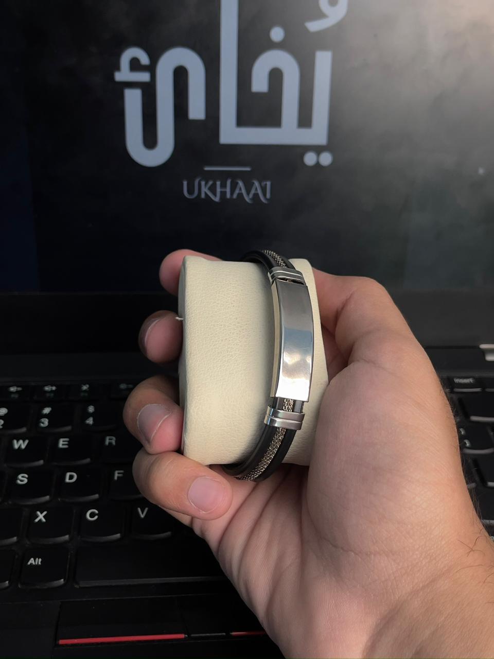 Silicon Strap (Black Edition) premium Chain Trending Small Bracelet