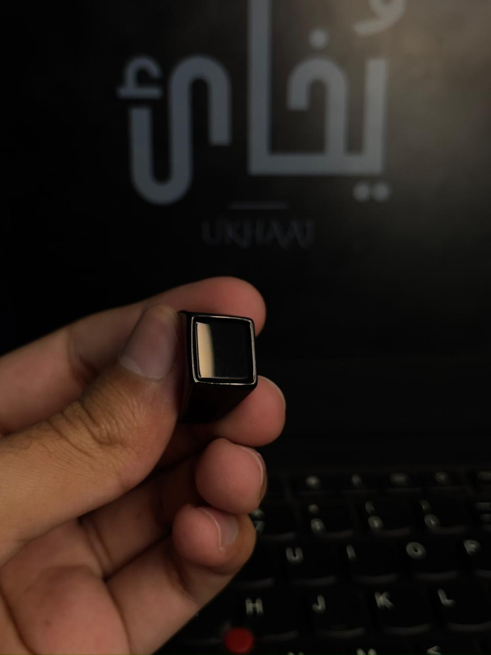 Solid Black Premium Cut Ring