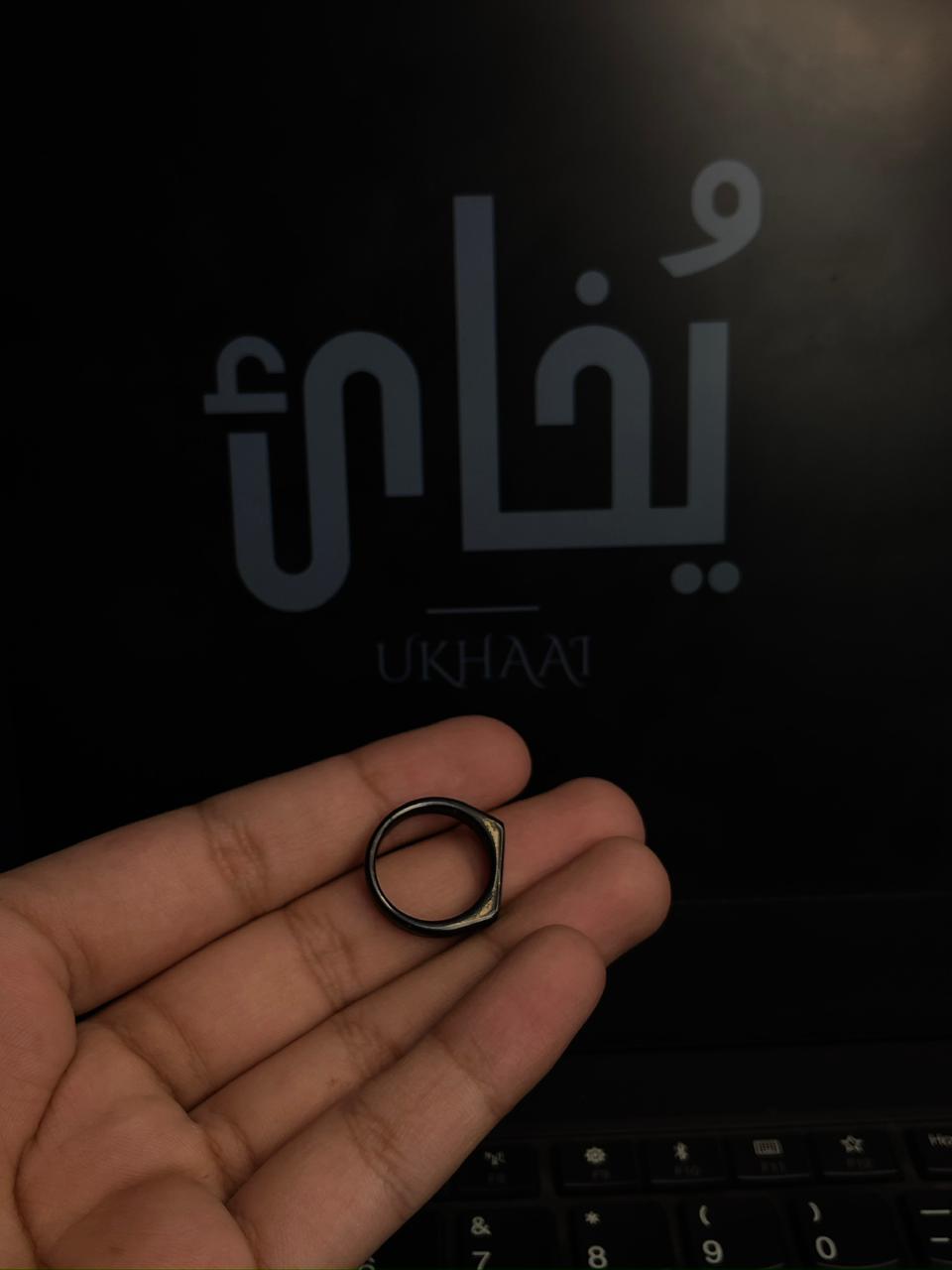 Sold Black (Gold Printed) Premium Thin Ring