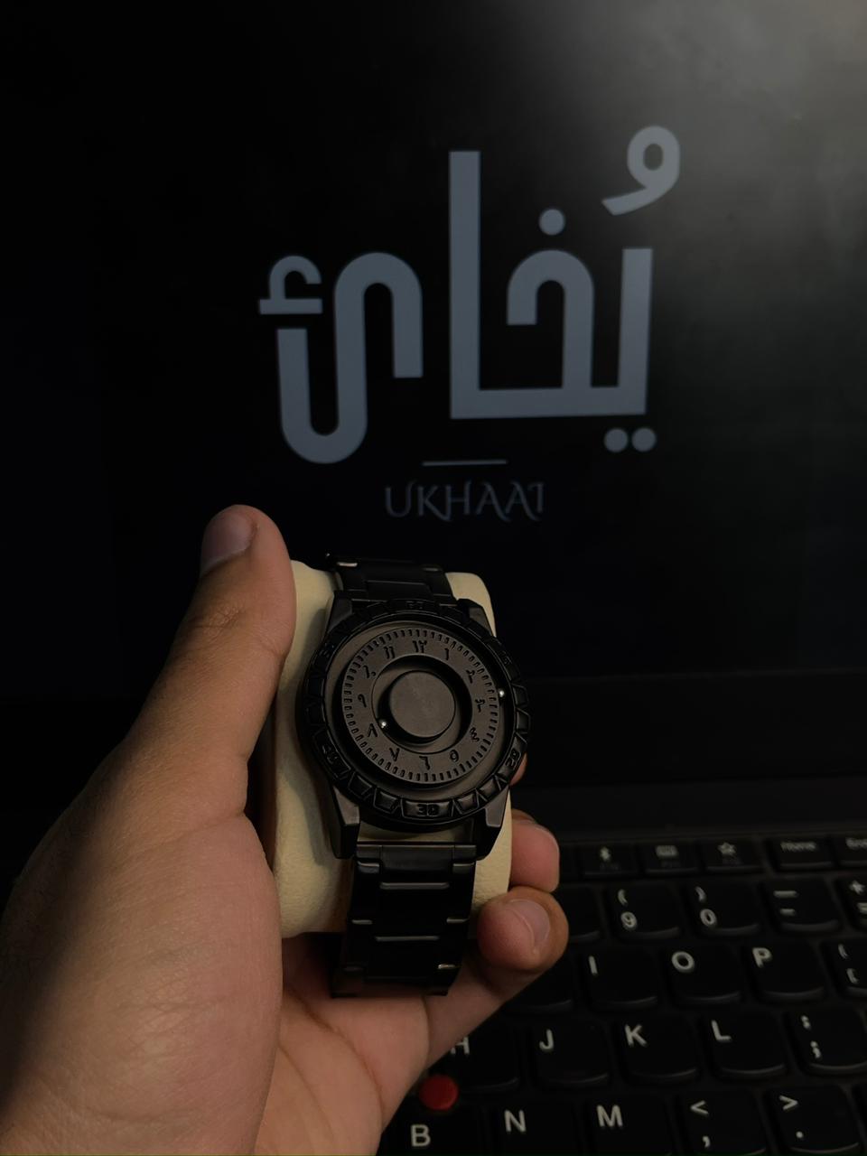 (Armless Package) Trending Steel Armless With Silicon Chain Strap (Silver Edition)+Solid Black Premium Cut Ring