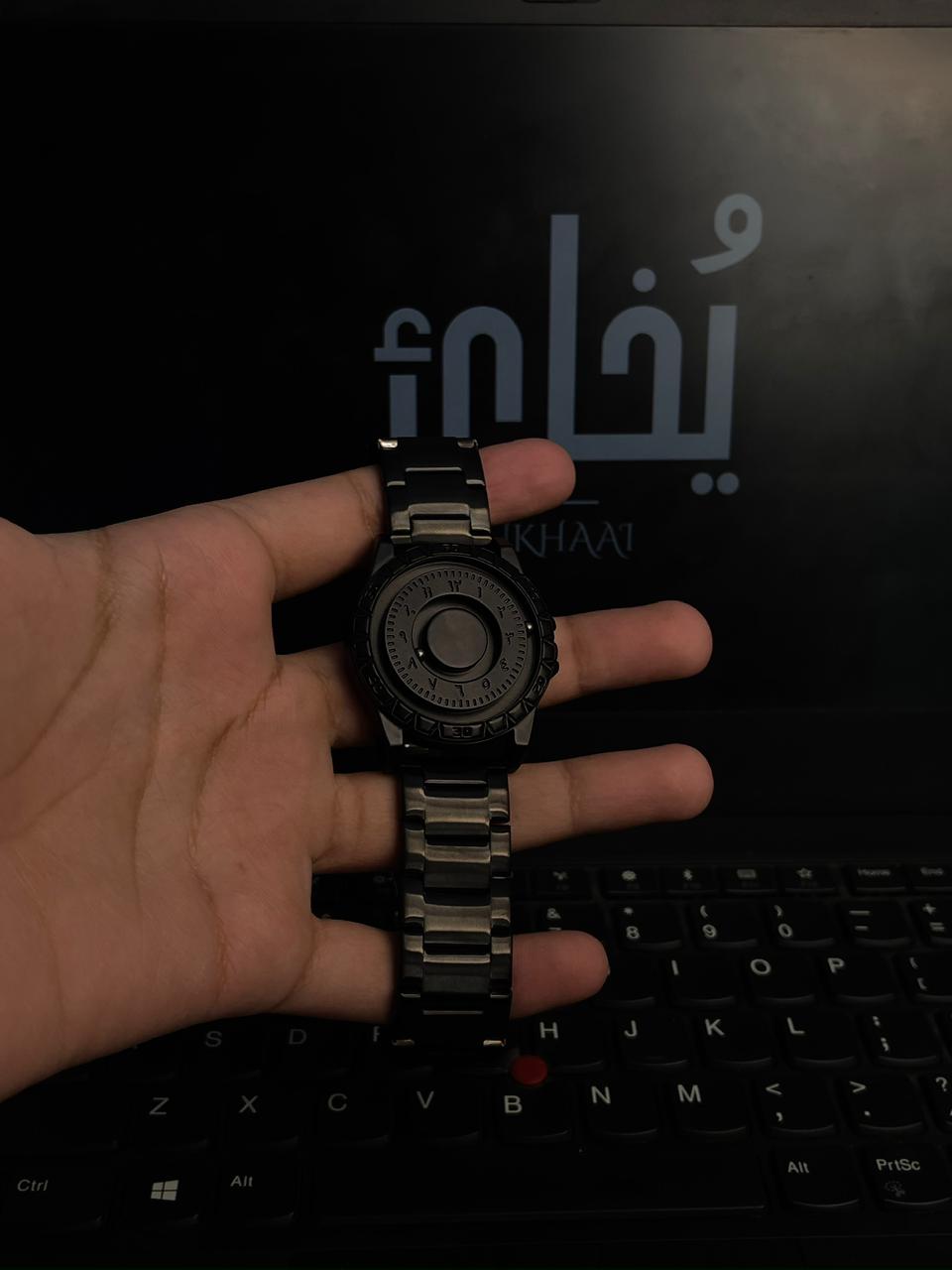 (Armless Package) Trending Steel Armless With Silicon Chain Strap (Silver Edition)+Solid Black Premium Cut Ring