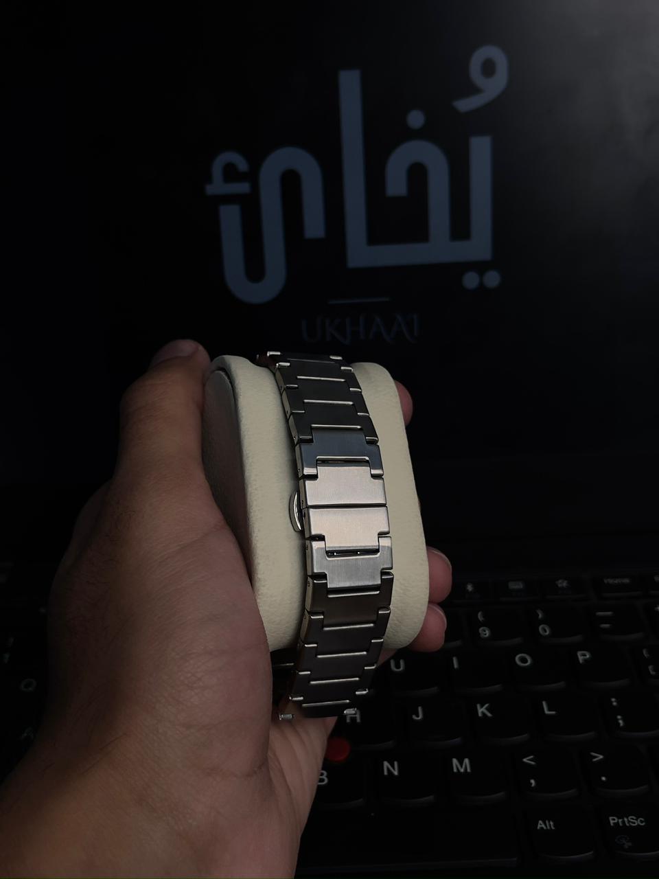 Tissot PRX Butterfly Lock Luxury Watch (Grey Dial).